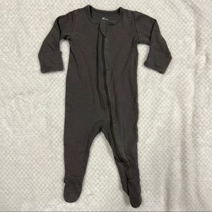 O2 Baby Grey Full Zip Footie